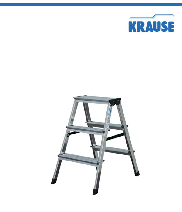 Професионална двустранна алуминиева стълба KRAUSE DOPLO 2x3, 0.65м